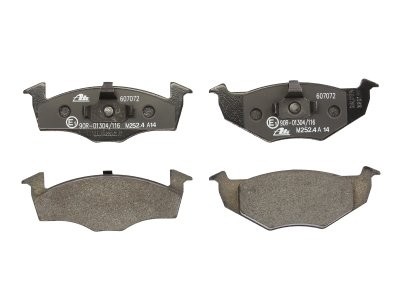 Set plăcuțe frână ATE, față , pentru: SEAT CORDOBA, CORDOBA VARIO, CORDOBA VARIO/KOMBI, IBIZA II, TOLEDO I; VW GOLF III, POLO, POLO III CLASSIC, POLO/KOMBI, VENTO 1.0-2.0 05.91-12.02