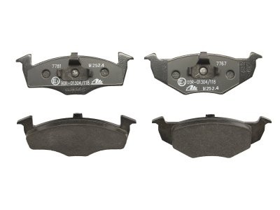 Set plăcuțe frână ATE, față , pentru: SEAT CORDOBA, CORDOBA VARIO, CORDOBA VARIO/KOMBI, IBIZA II, TOLEDO I; VW GOLF III, POLO, POLO III CLASSIC, POLO/KOMBI, VENTO 1.0-Electric 05.91-12.02