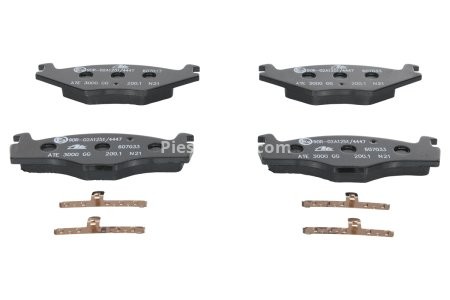 Set plăcuțe frână ATE, față , pentru: SEAT CORDOBA, CORDOBA VARIO, IBIZA II; VW GOLF I, GOLF II, JETTA I, JETTA II, PASSAT B1, PASSAT B2, POLO, SANTANA, SCIROCCO 1.3-2.2 08.75-12.02 3