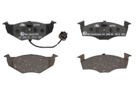 Set plăcuțe frână ATE, față , pentru: SKODA FABIA I, FABIA I PRAKTIK, FABIA II; VW POLO, POLO IV, POLO/KOMBI 1.0-2.0 12.95-