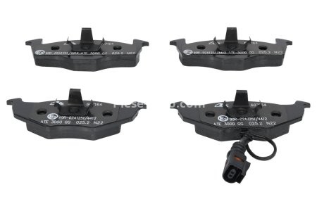 Set plăcuțe frână ATE, față , pentru: SKODA FABIA I, FABIA I PRAKTIK, FABIA II; VW POLO, POLO IV, POLO/KOMBI 1.0-2.0 12.95- 3