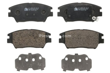 Set plăcuțe frână ATE, față (cu un tampon de amortizare), pentru: SSANGYONG TIVOLI, TIVOLI GRAND, XLV 1.5-1.6LPG 03.15-