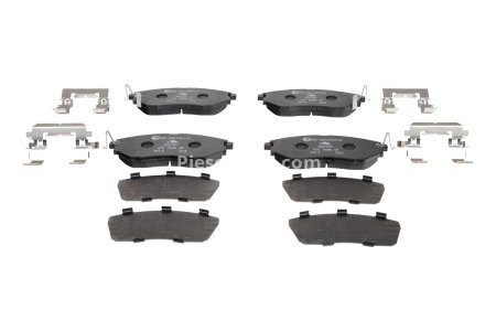 Set plăcuțe frână ATE, față (cu accesorii; cu un tampon de amortizare), pentru: SUBARU FORESTER, LEGACY IV, OUTBACK, TRIBECA 2.0-3.6 09.03- 3