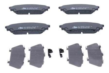 Set plăcuțe frână ATE, spate  (cu un tampon de amortizare), pentru: SUBARU FORESTER, IMPREZA 1.5-2.5 12.00-06.09 3