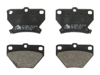 Set plăcuțe frână ATE, spate  , pentru: TOYOTA CELICA, COROLLA, COROLLA VERSO, IST, MATRIX, PRIUS, YARIS, YARIS VERSO 1.0-2.0D 04.99-12.09