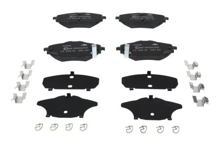 Set plăcuțe frână ATE, față , pentru: TOYOTA AURIS, COROLLA 1.2-1.8H 10.12-08.19 3