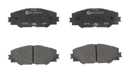 Set plăcuțe frână ATE, față , pentru: TOYOTA AURIS, MARK X ZIO I, MIRAI, PRIUS PLUS, RAV 4 III, RAV 4 IV 1.8-Electric 11.05-