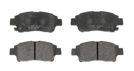 Set plăcuțe frână ATE, față , pentru: TOYOTA ECHO, PLATZ, VIOS / SOLUNA VIOS, YARIS 1.0-1.5 04.99-01.08