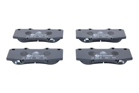 Set plăcuțe frână ATE, față , pentru: TOYOTA HILUX, HILUX VII 2.5D/3.0D 02.05- 3