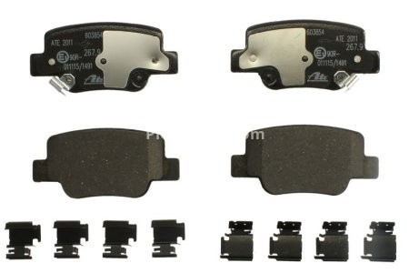 Set plăcuțe frână ATE, spate  , pentru: TOYOTA VERSO 1.6-2.2D 04.09-08.18
