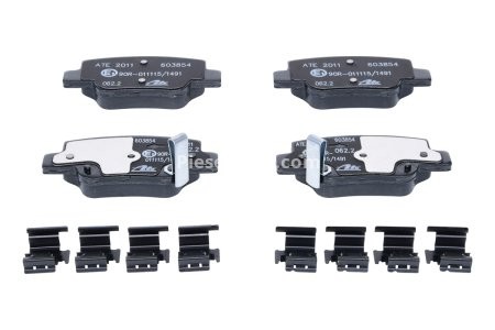 Set plăcuțe frână ATE, spate  , pentru: TOYOTA VERSO 1.6-2.2D 04.09-08.18 3