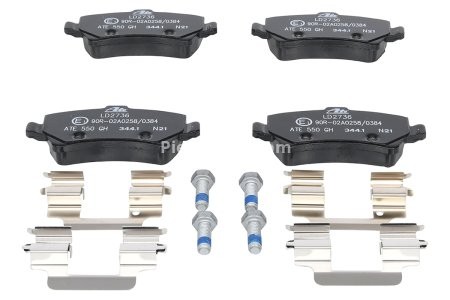 Set plăcuțe frână ATE din ceramică, spate , pentru: VOLVO S60 II, S80 II, V60 I, V70 III, V70 III/KOMBI, XC60 I, XC70 II 1.5-3.2ALK 03.06-12.18