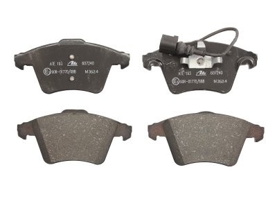 Set plăcuțe frână ATE, față , pentru: VW CALIFORNIA T5 CAMPER, MULTIVAN T5, TRANSPORTER T5 1.9D-3.2 04.03-08.15