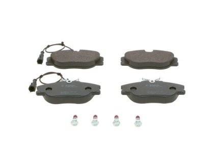 Set plăcuțe frână față , BOSCH, pentru: ALFA ROMEO 155, GTV, SPIDER; FIAT CROMA, TIPO; LANCIA DEDRA, DELTA I, KAPPA, THEMA 2.0-3.0 03.86-10.05