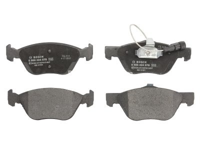 Set plăcuțe frână față , BOSCH, pentru: ALFA ROMEO 146, 147, 156, GT; FIAT COUPE, MAREA, MULTIPLA, PUNTO; LANCIA LYBRA 1.6-3.2 10.95-03.12