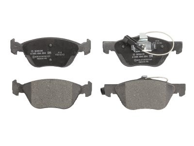 Set plăcuțe frână față , BOSCH ( cu senzor de uzura integrat), pentru: ALFA ROMEO 145, 146, 147, 156, GT, GTV, SPIDER; FIAT BRAVO I, COUPE, MAREA 1.6-3.0 06.93-09.10