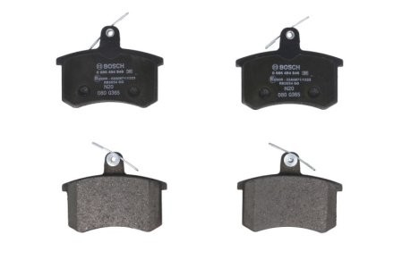 Set plăcuțe frână spate , BOSCH, pentru: ALFA ROMEO 164; AUDI 100 C2, 100 C3, 100 C4, 200 C2, 200 C3, 80 B2, 80 B3, 80 B4, 90 B2, 90 B3, A4 B5, A6 C4, A8 D2, CABRIOLET B3, COUPE B2 0.9-4.2 01.76-