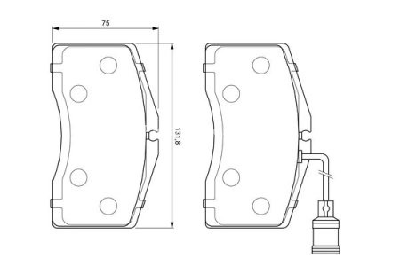 Set plăcuțe frână față , BOSCH, pentru: AUDI A8 D2 2.5D-6.0 03.94-09.02 2