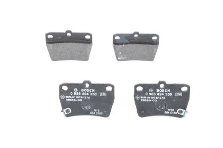 Set plăcuțe frână spate , BOSCH, pentru: TOYOTA RAV 4 I, RAV 4 II 1.6-2.4 01.94-12.14