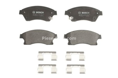 Set plăcuțe frână față , BOSCH, pentru: CHEVROLET AVEO, CRUZE; OPEL ASTRA J, ASTRA J GTC, ASTRA J/HATCHBACK 1.2-2.0D 05.09-