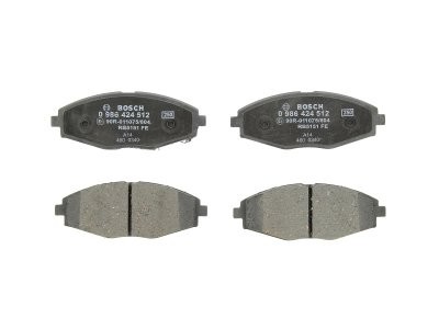 Set plăcuțe frână față , BOSCH, pentru: CHEVROLET CAMARO, LANOS, MATIZ, SPARK, SPARK/HATCHBACK; DAEWOO LANOS, MATIZ 0.8-6.2 05.97-