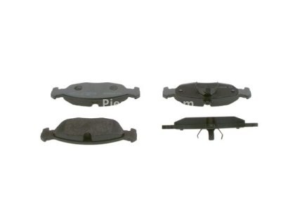 Set plăcuțe frână față , BOSCH, pentru: CHEVROLET CELTA, CORSA, LANOS; DAEWOO LANOS, NEXIA; OPEL ASTRA F, ASTRA F CLASSIC, ASTRA F/KOMBI, COMBO/MINIVAN, CORSA A, CORSA A TR 1.0-1.8 09.82- 2