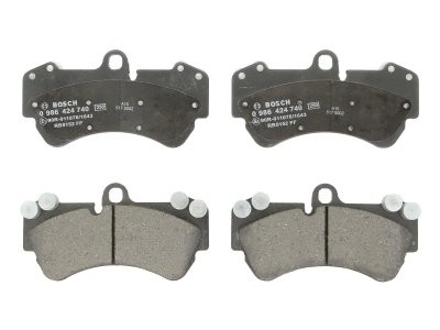 Set plăcuțe frână față , BOSCH, pentru: CHEVROLET CORVETTE; PORSCHE CAYENNE; VW TOUAREG 2.5D-6.2 09.02-12.19