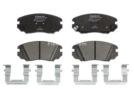 Set plăcuțe frână față , BOSCH (cu greutati de echilibrare; cu arcuri), pentru: CHEVROLET MALIBU; OPEL INSIGNIA A, INSIGNIA A COUNTRY; SAAB 9-5 1.4-2.8 07.08-