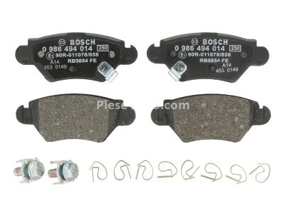 Set placute frana punte spate OPEL ASTRA F CLASSIC, G, ZAFIRA A, B; CHERVROLET CORSA 1.2-2.2 08.94-
