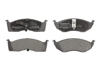 Set plăcuțe frână față , BOSCH, pentru: CHRYSLER 300M, CARAVAN, CONCORDE, GRAND VOYAGER III, NEON, NEON II, NEW YORKER, VISION, VOYAGER II, VOYAGER III; DODGE CARAVAN, INTREPID, NEON 1.6-3.8 08.90-