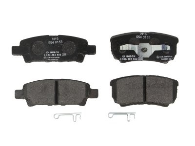 Set plăcuțe frână spate , BOSCH, pentru: CHRYSLER 200, SEBRING; DODGE AVENGER, CALIBER; JEEP COMPASS, PATRIOT; MITSUBISHI LANCER VII, LANCER VIII 1.3-3.5 04.01-