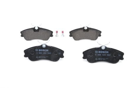 Set plăcuțe frână față , BOSCH, pentru: CITROEN BERLINGO, BERLINGO/MINIVAN, XSARA PICASSO; PEUGEOT 206, 208 II, PARTNER ORIGIN, PARTNER ORIGIN/MINIVAN 1.2-Electric 07.96- 3