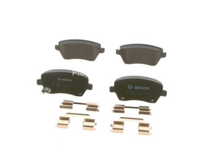 Set plăcuțe frână față , BOSCH, pentru: DACIA DUSTER; OPEL AGILA; SUZUKI SWIFT III 1.0-1.6 02.05-