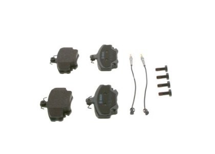 Set plăcuțe frână față , BOSCH, pentru: DACIA LOGAN, LOGAN EXPRESS, LOGAN MCV, SANDERO, SOLENZA, SUPERNOVA; LADA LARGUS; PEUGEOT 205 I, 205 II, 309 I, 309 II, 309/HATCHBACK 1.0-Electric 04.78- 3