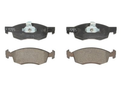 Set plăcuțe frână față , BOSCH, pentru: DACIA LOGAN, LOGAN EXPRESS, LOGAN MCV; RENAULT LOGAN I 1.4-1.6LPG 02.07-