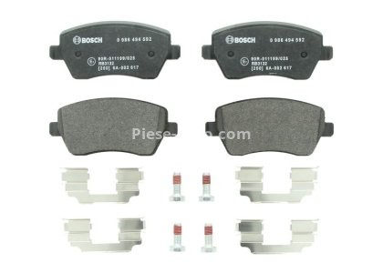 Set plăcuțe frână față , BOSCH ( cu suruburi; cu tampon de amortizare), pentru: MERCEDES CITAN MIXTO (DOUBLE CABIN), CITAN (MPV) 0.9-Electric 06.01-