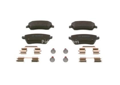 Set plăcuțe frână față , BOSCH ( cu suruburi; cu tampon de amortizare), pentru: MERCEDES CITAN MIXTO (DOUBLE CABIN), CITAN (MPV) 0.9-Electric 06.01- 3