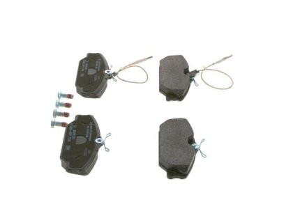 Set plăcuțe frână față , BOSCH, pentru: DAEWOO LUBLIN II; RENAULT 25, ESPACE II, LAGUNA I, MEGANE I, MEGANE I CLASSIC, MEGANE I COACH, MEGANE SCENIC, SAFRANE I, SAFRANE II 1.4-3.0 04.84-
