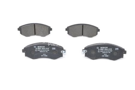 Set plăcuțe frână față , BOSCH, pentru: DAEWOO REXTON; HYUNDAI COUPE I, ELANTRA III, LANTRA I, LANTRA II, MATRIX, SONATA II, SONATA III, SONATA IV; KIA JOICE, MAGENTIS I 1.5-3.2 09.88-
