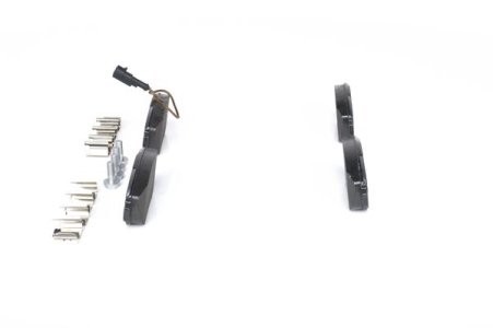 Set plăcuțe frână față , BOSCH, pentru: FIAT BRAVO II, DOBLO, DOBLO CARGO, GRANDE PUNTO, IDEA, LINEA, STILO; LANCIA DELTA III, MUSA 1.3D-2.0D 10.01-
