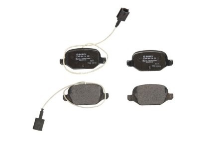 Set plăcuțe frână spate , BOSCH, pentru: FIAT 500, 500 C, DOBLO/MINIVAN, IDEA, PANDA, PANDA/HATCHBACK; LANCIA MUSA, YPSILON 0.9-1.9D 09.02-