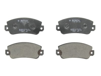 Set plăcuțe frână față , BOSCH, pentru: FIAT 131, PANDA, PANDA/HATCHBACK, REGATA, RITMO, UNO; LANCIA Y10; SEAT FURA, IBIZA I, MALAGA, MARBELLA, MARBELLA/HATCHBACK, RONDA 0.65-2.5D 10.74-06.06