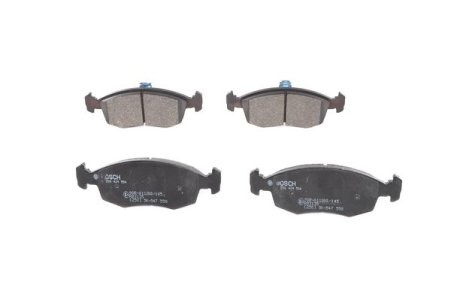 Set plăcuțe frână față , BOSCH, pentru: FIAT DOBLO, DOBLO/MINIVAN, GRANDE PUNTO, PALIO, PUNTO, SIENA, STRADA 1.1-1.9D 04.96- 3