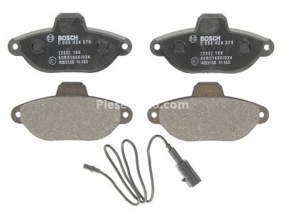 Set plăcuțe frână față , BOSCH, pentru: FIAT PANDA, PUNTO, PUNTO/HATCHBACK, SEICENTO / 600; FORD KA; LANCIA Y 0.9-1.4 09.93-