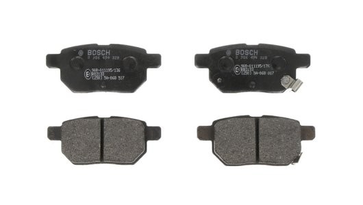 Set plăcuțe frână spate , BOSCH, pentru:  TOYOTA COROLLA, IQ, PRIUS, PRIUS PHV, YARIS 1.0-1.8H 06.08-
