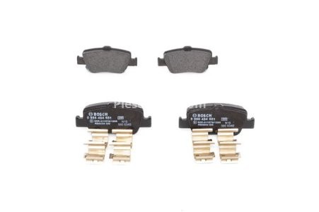 Set plăcuțe frână spate , BOSCH, pentru: TOYOTA AURIS, COROLLA, YARIS 1.2-2.2D 11.05-