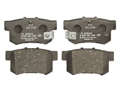 Set plăcuțe frână spate , BOSCH, pentru: HONDA ACCORD IV, ACCORD V, ACCORD VI, ACCORD VII, ACCORD VIII, CIVIC III, CIVIC IV, CIVIC IX 1.3-3.5 10.84-