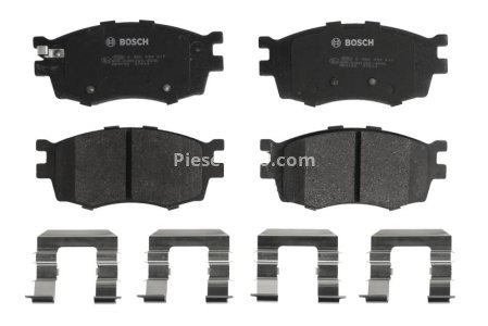 Set plăcuțe frână față , BOSCH, pentru: HYUNDAI ACCENT III, I20 I; KIA RIO II 1.1D-1.6D 03.05-12.15