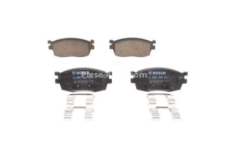 Set plăcuțe frână față , BOSCH, pentru: HYUNDAI ACCENT III, I20 I; KIA RIO II 1.1D-1.6D 03.05-12.15
