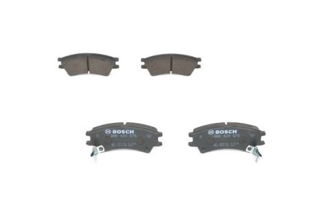 Set plăcuțe frână față , BOSCH, pentru: HYUNDAI ATOS 1.0 02.98-03.02
